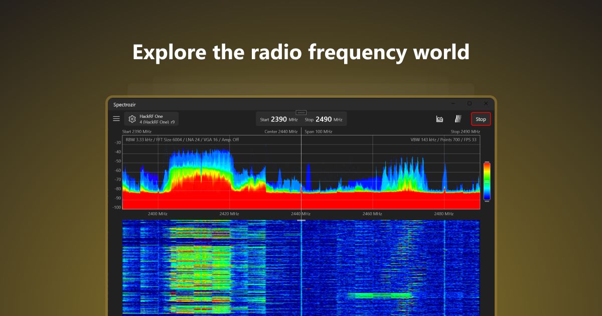 Spectrozir - простий аналізатор радіочастотного спектра